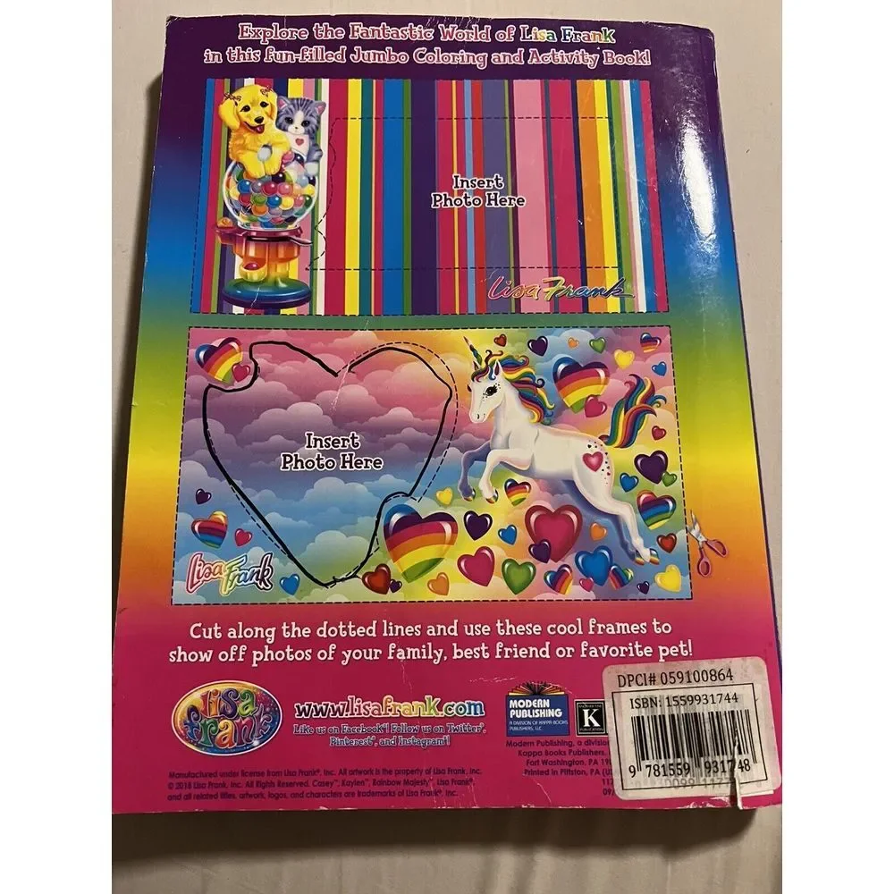 Lisa Frank Rainbow Majesty‎ Supersized Coloring & Activity Book